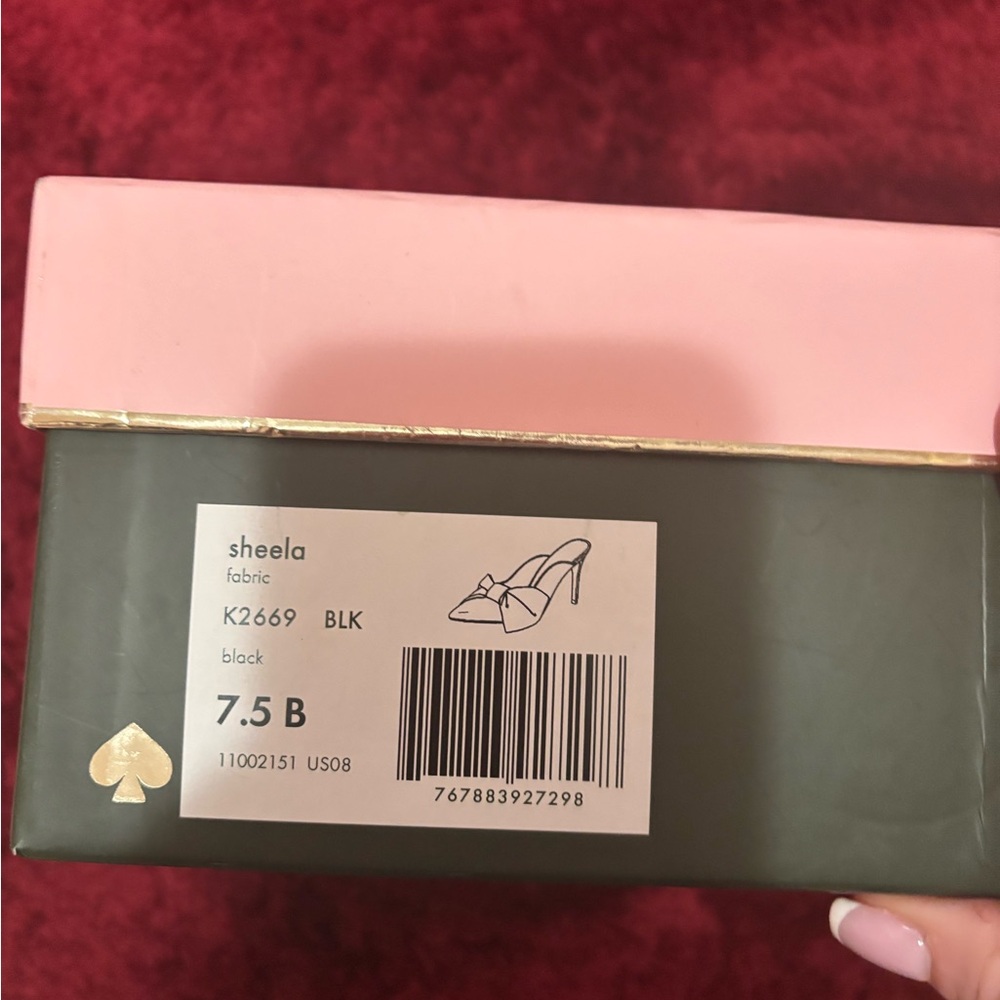 Kate Spade Black Sheela Heels